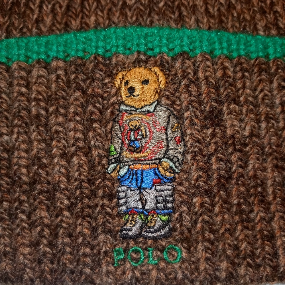 Polo bear winter Ralph Lauren ski.  beenie. Hat.